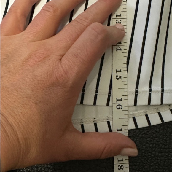 Striped dark blue and White Women's swim top size large - Picture 5 of 5